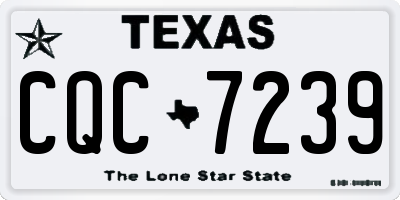 TX license plate CQC7239