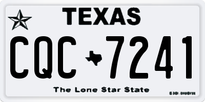 TX license plate CQC7241