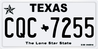 TX license plate CQC7255
