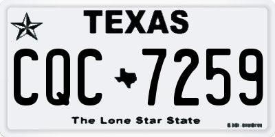 TX license plate CQC7259