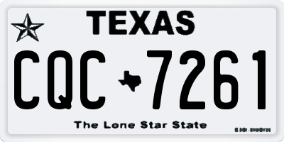 TX license plate CQC7261