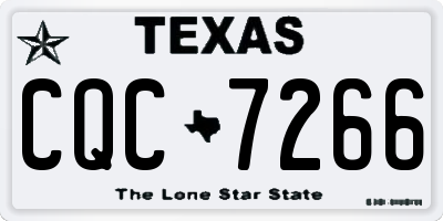 TX license plate CQC7266
