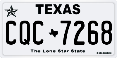 TX license plate CQC7268