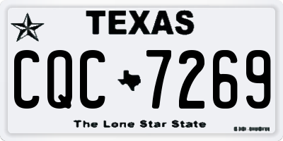TX license plate CQC7269