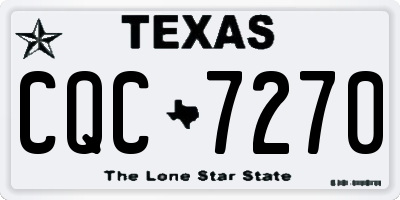 TX license plate CQC7270