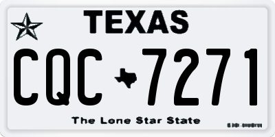 TX license plate CQC7271