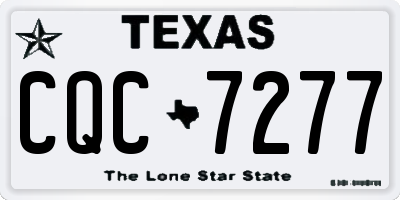 TX license plate CQC7277