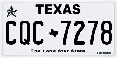 TX license plate CQC7278