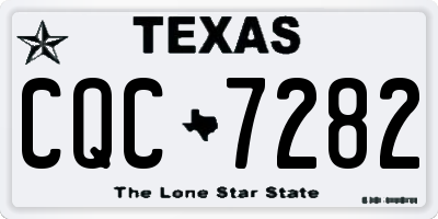 TX license plate CQC7282