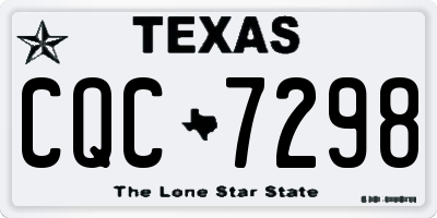 TX license plate CQC7298