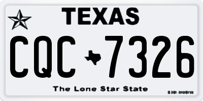 TX license plate CQC7326