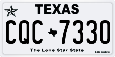 TX license plate CQC7330