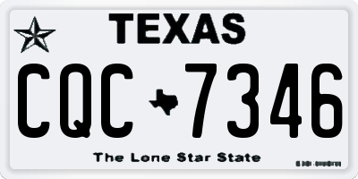 TX license plate CQC7346