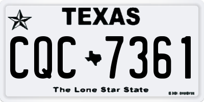TX license plate CQC7361