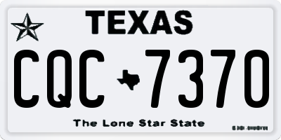TX license plate CQC7370
