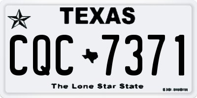 TX license plate CQC7371