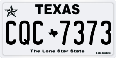 TX license plate CQC7373