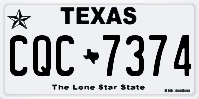 TX license plate CQC7374