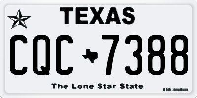 TX license plate CQC7388