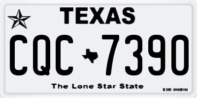 TX license plate CQC7390