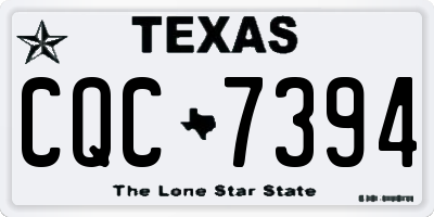 TX license plate CQC7394