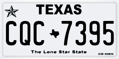 TX license plate CQC7395
