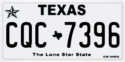 TX license plate CQC7396
