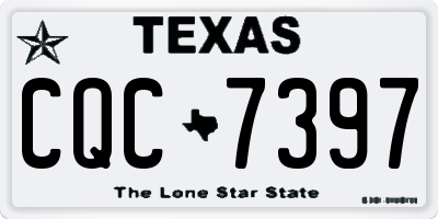 TX license plate CQC7397