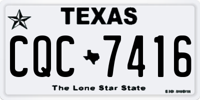 TX license plate CQC7416