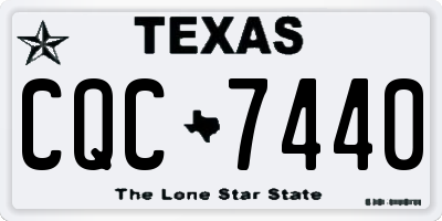 TX license plate CQC7440