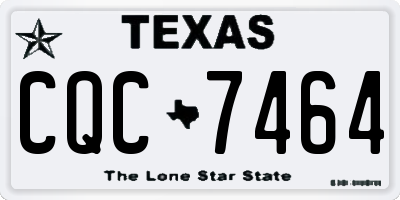 TX license plate CQC7464