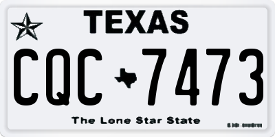 TX license plate CQC7473