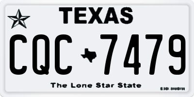 TX license plate CQC7479