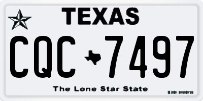 TX license plate CQC7497