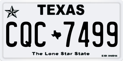 TX license plate CQC7499