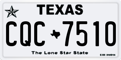 TX license plate CQC7510