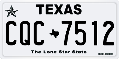 TX license plate CQC7512