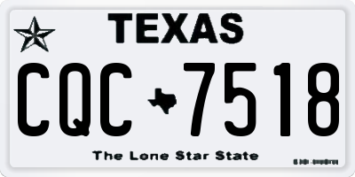 TX license plate CQC7518