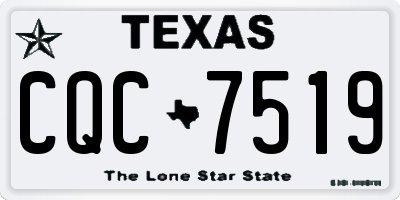 TX license plate CQC7519