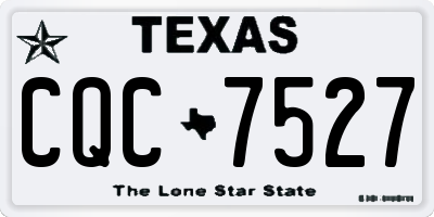 TX license plate CQC7527