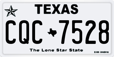 TX license plate CQC7528