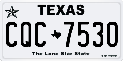 TX license plate CQC7530