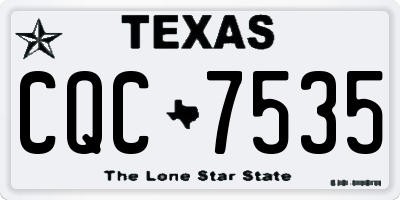 TX license plate CQC7535