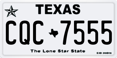 TX license plate CQC7555