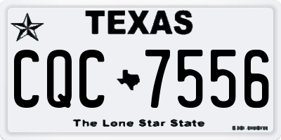 TX license plate CQC7556