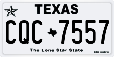 TX license plate CQC7557