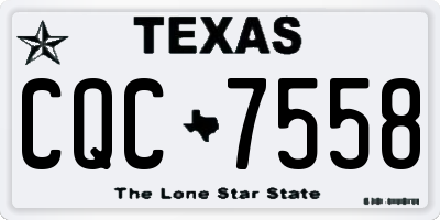 TX license plate CQC7558