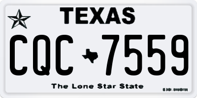 TX license plate CQC7559