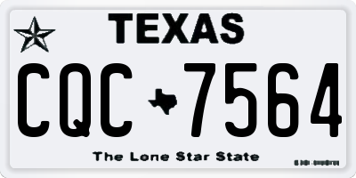 TX license plate CQC7564