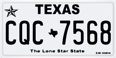 TX license plate CQC7568